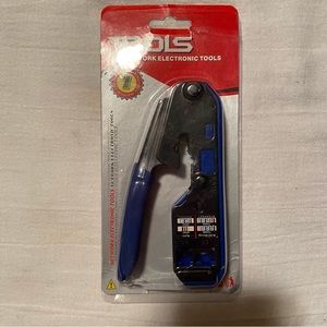 -Tool Network RJ45 Crimping Tool Cable Stripping Plier for RJ45 Cat6 Cat5 RJ11